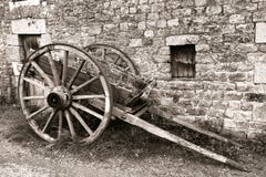 Antique Wood Wagon Wheel Carriage Cart at Old Farm Stock Photography Antique Wood Wagon Wheel Carriage Cart at Old Farm Stock Photography