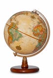 Antique World Globe Isolated Clipping Path. Stock Photography Antique World Globe Isolated Clipping Path. Stock Photography