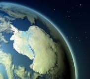 Antractic από την τροχιά απεικόνιση αποθεμάτων Antractic από την τροχιά απεικόνιση αποθεμάτων