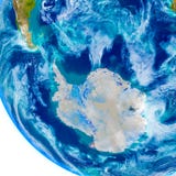 Antractic στη φυσική σφαίρα ελεύθερη απεικόνιση δικαιώματος Antractic στη φυσική σφαίρα ελεύθερη απεικόνιση δικαιώματος