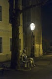 Antun Gustav Matos Statue, passeggiata di Strossmayer, città superiore, Zagabria, Croazia immagine stock Antun Gustav Matos Statue, passeggiata di Strossmayer, città superiore, Zagabria, Croazia immagine stock