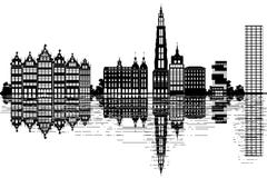 Antwerp Skyline Belgium Stock Photography