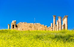 Antyczne i rzymskie ruiny Jerash Gerasa, Jordania zdjęcie stock Antyczne i rzymskie ruiny Jerash Gerasa, Jordania zdjęcie stock