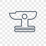Anvil concept vector linear icon isolated on transparent background, Anvil concept transparency logo in outline style royalty free illustration Anvil concept vector linear icon isolated on transparent background, Anvil concept transparency logo in outline style royalty free illustration