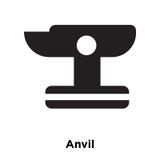 Anvil icon vector isolated on white background, logo concept of vector illustration Anvil icon vector isolated on white background, logo concept of vector illustration