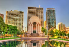ANZAC War Memorial a Hyde Park - Sydney, Australia fotografia stock ANZAC War Memorial a Hyde Park - Sydney, Australia fotografia stock