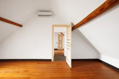 Apartamento interior Parede branca vazia imagens de stock Apartamento interior Parede branca vazia imagens de stock