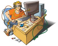 Apego do computador ilustração do vetor