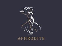 Aphrodite ή Αφροδίτη απομονωμένο eps διανυσματικό λευκό 8 εμβλημάτων διανυσματική απεικόνιση Aphrodite ή Αφροδίτη απομονωμένο eps διανυσματικό λευκό 8 εμβλημάτων διανυσματική απεικόνιση