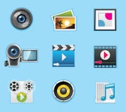 Aplicaciones e iconos de los servicios stock de ilustración Aplicaciones e iconos de los servicios stock de ilustración