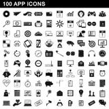 100 app icons set, simple style. 100 app icons set in simple style for any design illustration stock illustration 100 app icons set, simple style. 100 app icons set in simple style for any design illustration stock illustration