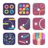 App ikony szablony ilustracji App ikony szablony ilustracji