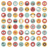 App-symbolsuppsättning Symboler för websites och mobilapplikationer plant stock illustrationer App-symbolsuppsättning Symboler för websites och mobilapplikationer plant stock illustrationer