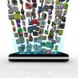 app ściągania ikony dzwonią mądrze