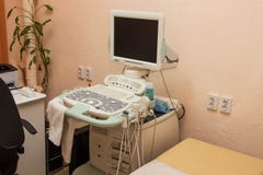 Ultrasonic device for diagnosis and examination of the body royalty free stock photography Ultrasonic device for diagnosis and examination of the body royalty free stock photography