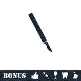 Appartement d'ic?ne de scalpel illustration libre de droits Appartement d'ic?ne de scalpel illustration libre de droits