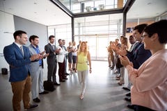 Applauding to smile confident leader employer royalty free stock image Applauding to smile confident leader employer royalty free stock image