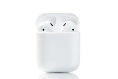 Download Apple wireless earphones editorial photo. Image of modern ...