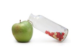Apple And Vitamins Stock Images
