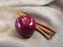Apple & Cinnamon Royalty Free Stock Photo Apple & Cinnamon Royalty Free Stock Photo