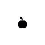 Apple Icon in trendy flat style isolated on white background. Vector illustration stock illustration Apple Icon in trendy flat style isolated on white background. Vector illustration stock illustration