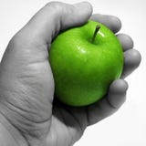 Apple In The Hand Stock Photography Apple In The Hand Stock Photography