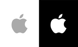 Apple Logo Gray and white Editorial stock illustration Apple Logo Gray and white Editorial stock illustration