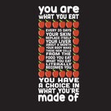Apple Quote and Saying good for your goods design stock illustration Apple Quote and Saying good for your goods design stock illustration
