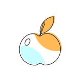 Apple symbol Skolabest?ndsdel f?r design royaltyfri illustrationer Apple symbol Skolabest?ndsdel f?r design royaltyfri illustrationer