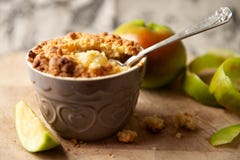 Apple zerbröckeln Nachtisch Stockfoto Apple zerbröckeln Nachtisch Stockfoto