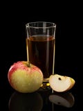 Apples And Apple Juice Stock Photo