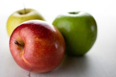 Apples with white background stock photos Apples with white background stock photos