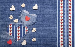 Applique de la materia textil para el día de tarjeta del día de San Valentín imagen de archivo Applique de la materia textil para el día de tarjeta del día de San Valentín imagen de archivo