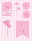 Approvisionnements de fête d'anniversaire, ensemble de fête d'anniversaire, Unicorn Birthday Party Editable Template illustration de vecteur Approvisionnements de fête d'anniversaire, ensemble de fête d'anniversaire, Unicorn Birthday Party Editable Template illustration de vecteur