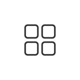 Apps Drawer Line Icon Design Stock Illustration Illustration Of