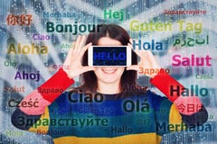 Aprendizaje de idiomas imagen de archivo Aprendizaje de idiomas imagen de archivo