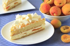 Apricot Cake Royalty Free Stock Image