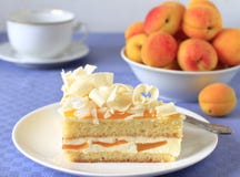 Apricot Cake Royalty Free Stock Photos