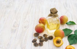 Apricot oil in a small jar. selective focus royalty free stock images Apricot oil in a small jar. selective focus royalty free stock images