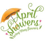 April showers bring May flowers design vector illustration April showers bring May flowers design vector illustration