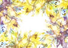 Aquarellblumenstrau? von Blumen, Orchideenblumen, Mohnblume, lizenzfreie abbildung Aquarellblumenstrau? von Blumen, Orchideenblumen, Mohnblume, lizenzfreie abbildung