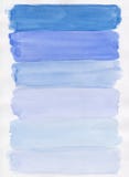 Aquarelle bleue peinte à la main photographie stock libre de droits Aquarelle bleue peinte à la main photographie stock libre de droits