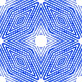 Aquarelle géométrique bleue Configuration sans joint mignonne Rayures tirées par la main Texture de brosse Chevron moderne illustration stock Aquarelle géométrique bleue Configuration sans joint mignonne Rayures tirées par la main Texture de brosse Chevron moderne illustration stock