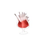 Aquarellillustration eines Glases lizenzfreie abbildung Aquarellillustration eines Glases lizenzfreie abbildung