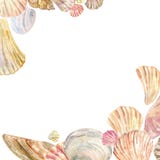 Aquarelloberteilecken-Grenzrahmen stock abbildung Aquarelloberteilecken-Grenzrahmen stock abbildung