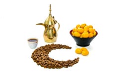 Arabic Coffee With Date Fruit Stock Photo Arabic Coffee With Date Fruit Stock Photo