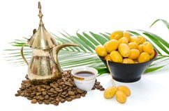 Arabic Coffee With Date Fruit Royalty Free Stock Image Arabic Coffee With Date Fruit Royalty Free Stock Image