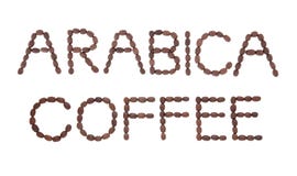 Arabica σημάδι καφέ Στοκ εικόνα με δικαίωμα ελεύθερης χρήσης