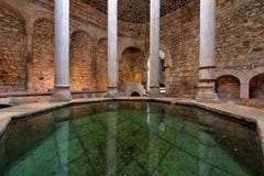 Arabische Bäder, Girona, Costa Brava, Katalonien, Spanien lizenzfreie stockfotos Arabische Bäder, Girona, Costa Brava, Katalonien, Spanien lizenzfreie stockfotos