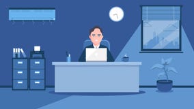 Arbeit im Büro Kunstillustration lizenzfreie abbildung Arbeit im Büro Kunstillustration lizenzfreie abbildung